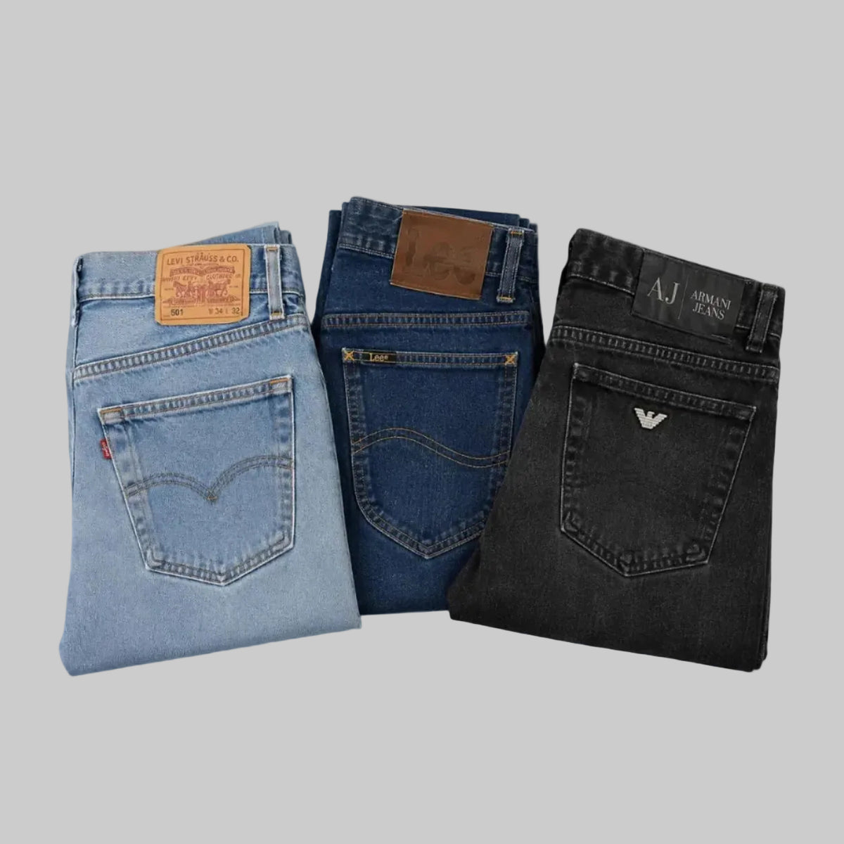Lot de 15 jeans de marque Levi's et Wrangler - grossiste seconde main pour revendeur Vinted